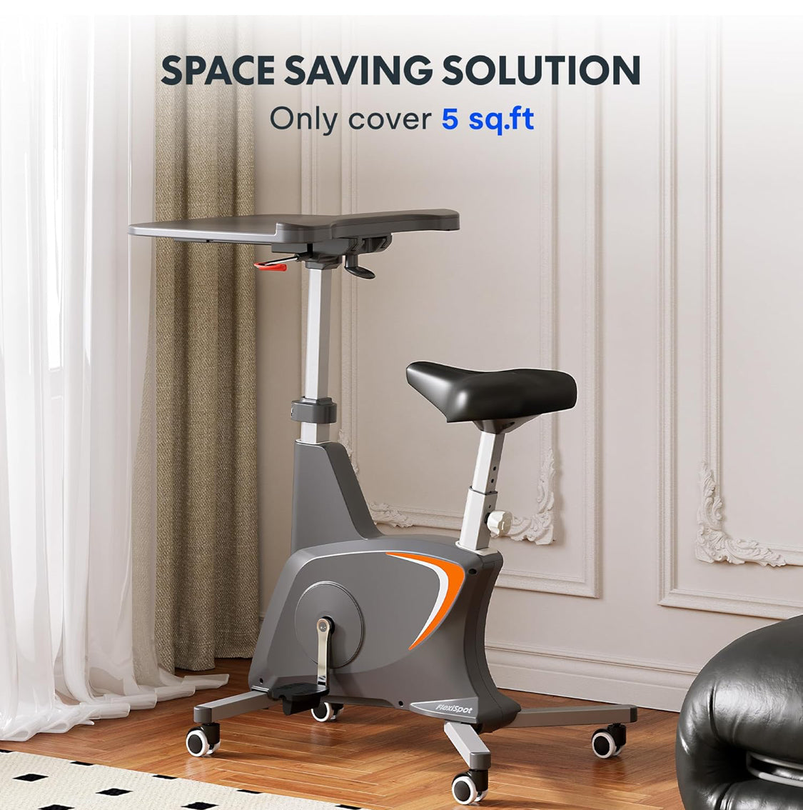 Exercise Bike, All-in-one Under Desk Bike with Pedal Exerciser