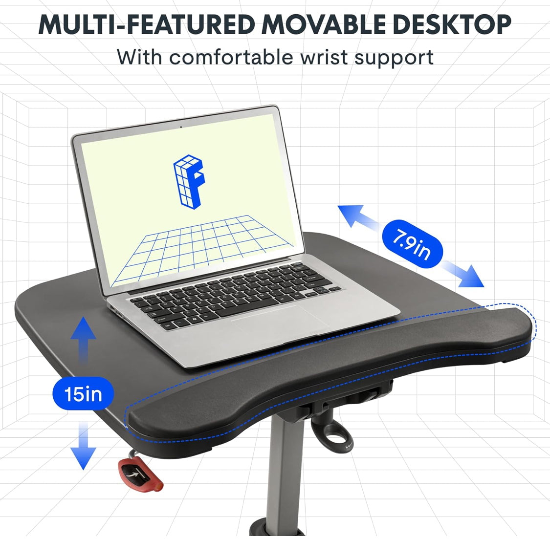 Exercise Bike, All-in-one Under Desk Bike with Pedal Exerciser